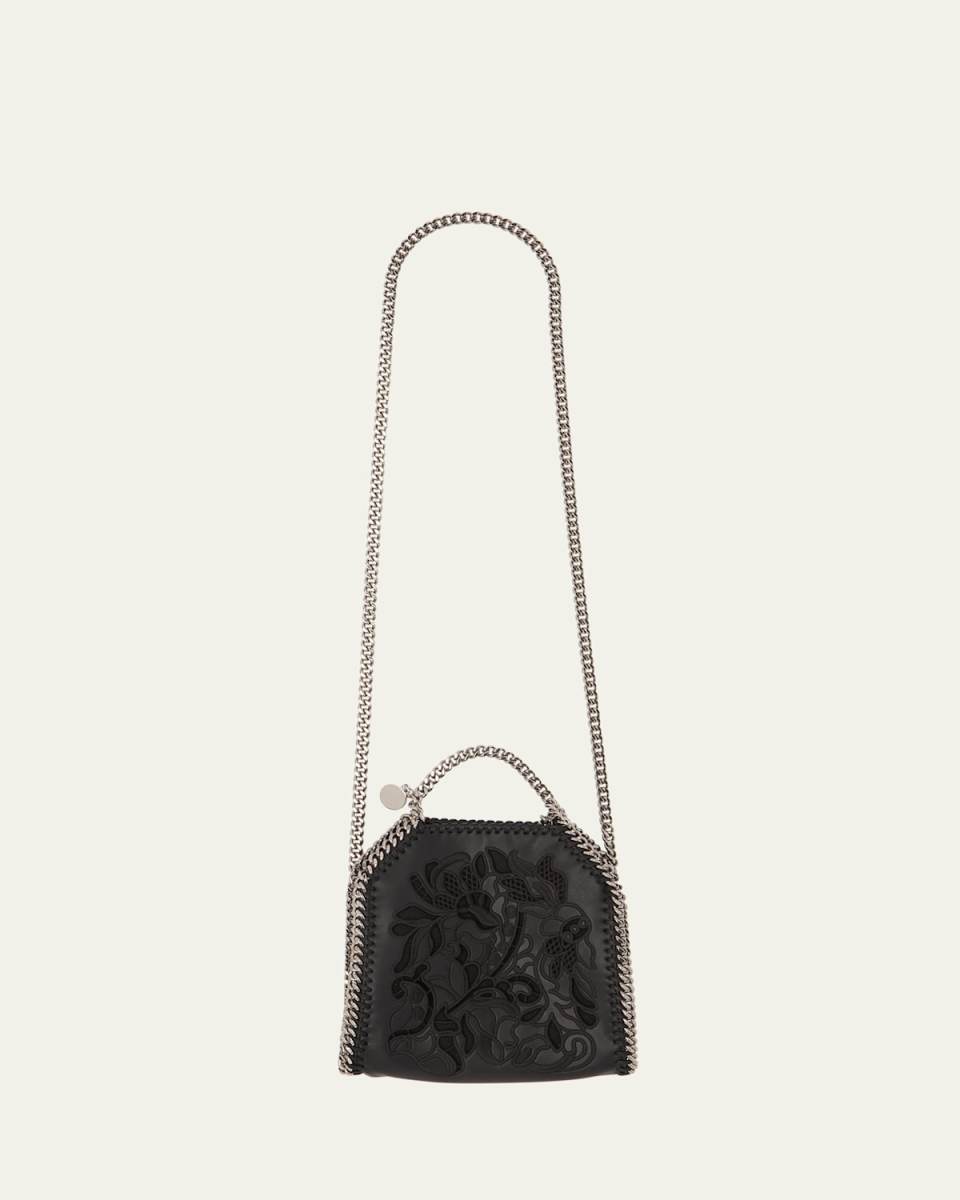 Falabella Tiny Lace Vegan Leather Crossbody Bag